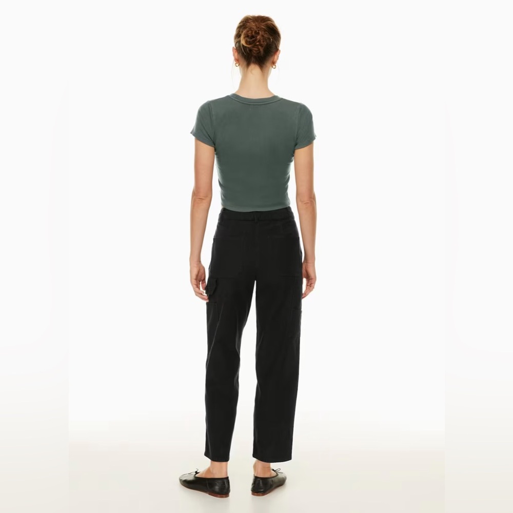 Wilfred Free Aritzia Brennan Carpenter Black Pants Size 0 Pockets Loop Cotton - Picture 6 of 16